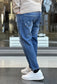Jeans Blu con dettagli e rotture