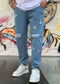 Jeans clear Denim con strappi - taglia L