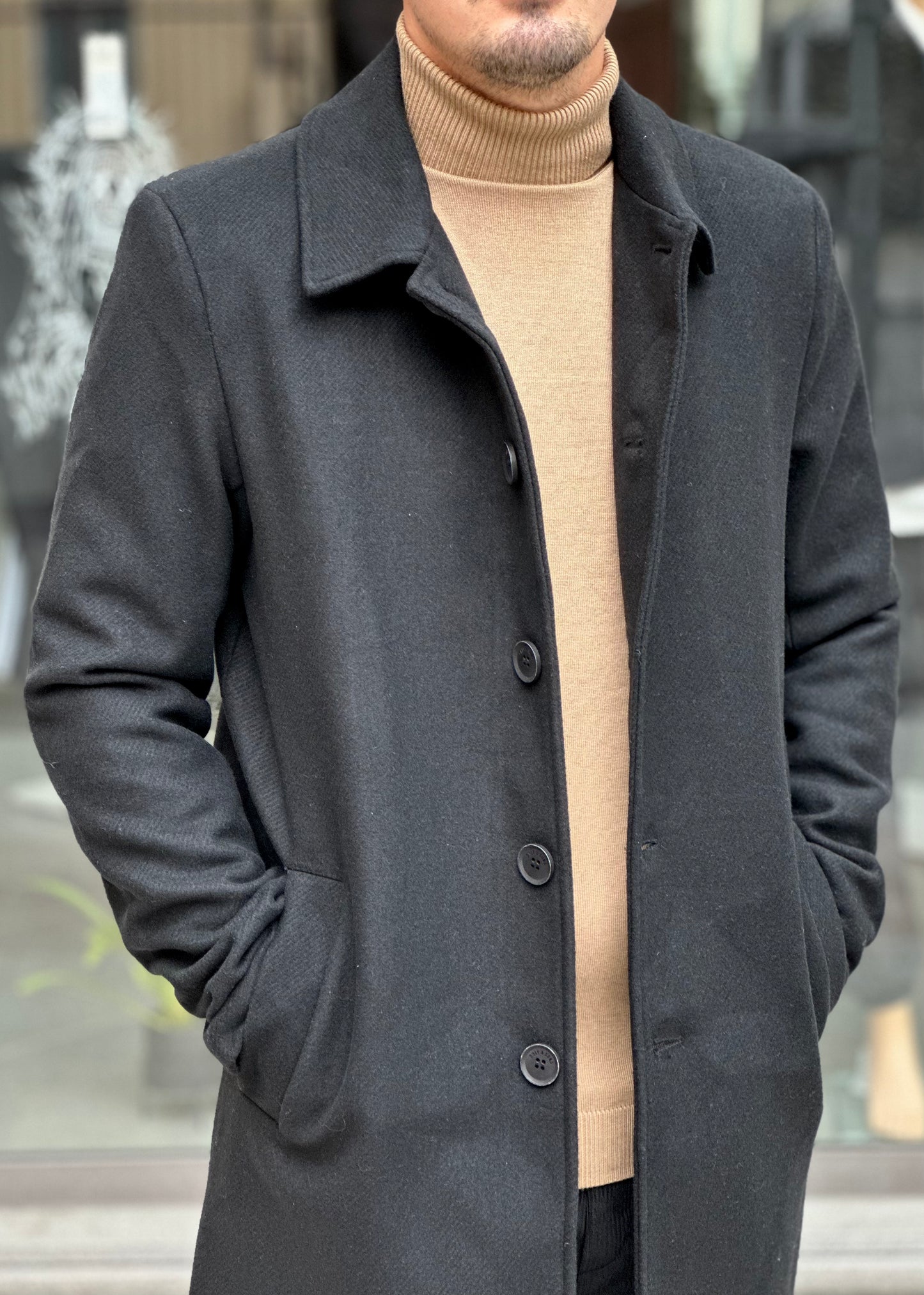 Cappotto Black mod. Onsterry Wool