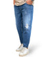 Jeans Blu Denim con rotture